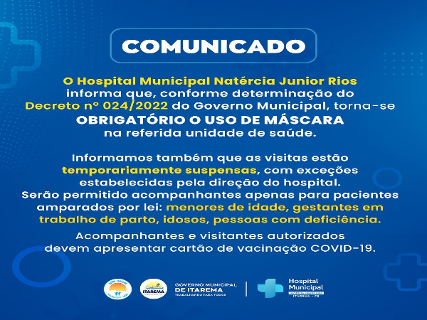 Hospital Municipal de Itarema adota medidas preventivas para evitar a disseminação da COVID-19